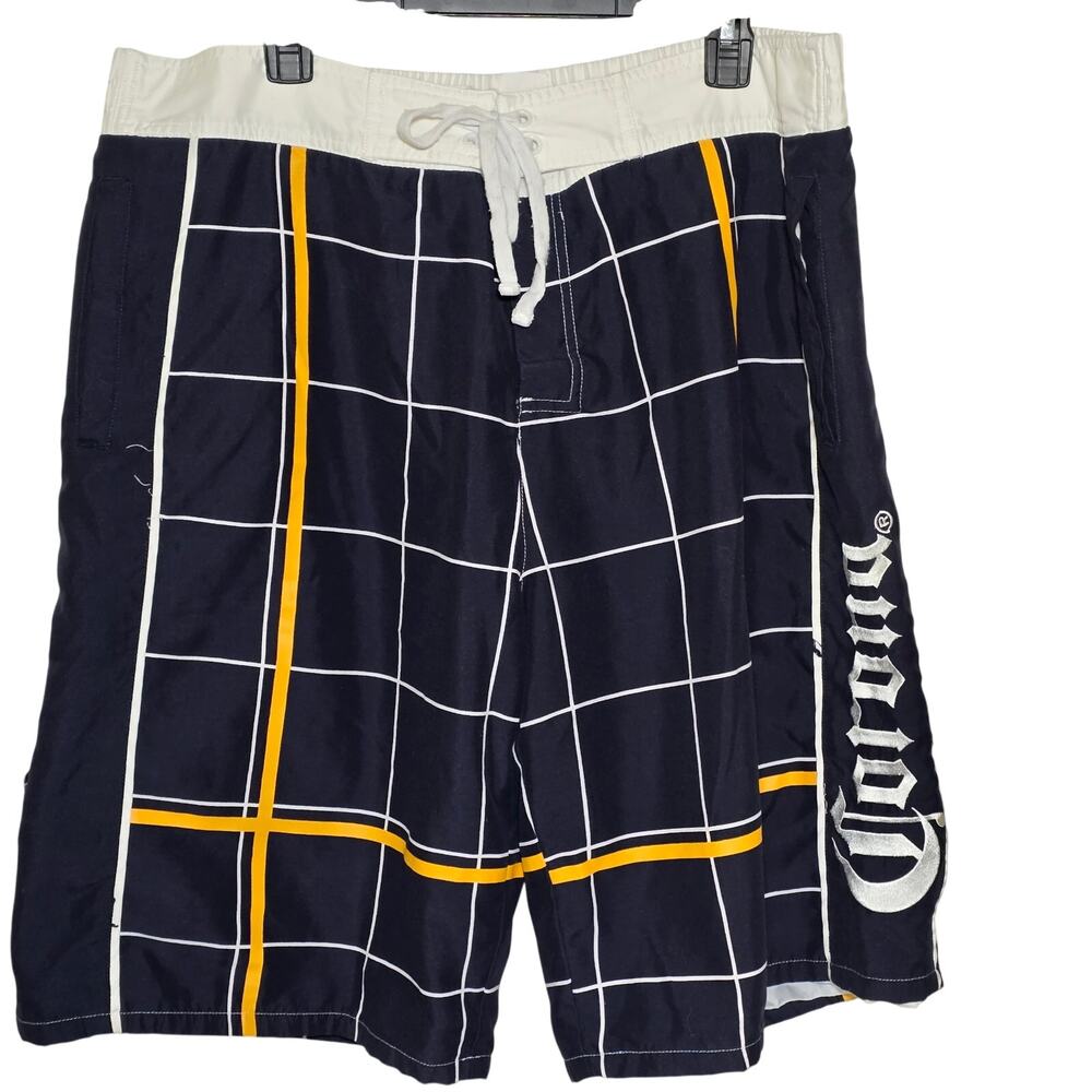 Men's Corona Swim Trunks 36" Waist, Drawstring and Hook & Loop Closure Pocket